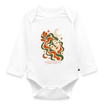 Generierter Traum – Ein Traum, der aus Liebe geboren wurde. - Baby Bio-Langarm-Body - Weiß - Vorne