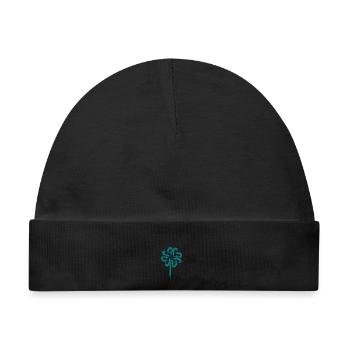 Kleeblatt Symbol Keltische Symbole - Baby Premium Organic Mütze - Schwarz - Vorne