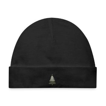 Christmas Tree - Baby Premium Organic Mütze - Schwarz - Vorne