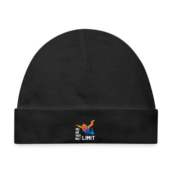 Skydive Fallschirmspringer Skydiver Freifall - Baby Premium Organic Mütze - Schwarz - Vorne