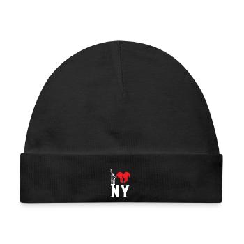 I Love NY New York - Baby Premium Organic Mütze - Schwarz - Vorne