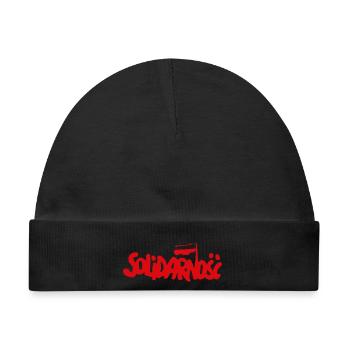 Solidarität - Solidarnosc - Baby Premium Organic Mütze - Schwarz - Vorne
