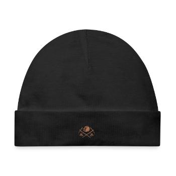 Stolzer Bergmann Kohlebergwerk - Baby Premium Organic Mütze - Schwarz - Vorne