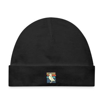 Papageitaucher Puffins Papageientaucher Puffin - Baby Premium Organic Mütze - Schwarz - Vorne