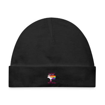 Roller Skating - Baby Premium Organic Mütze - Schwarz - Vorne