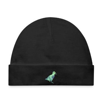 Island Papageitaucher Puffin Iceland Polarlicht - Baby Premium Organic Mütze - Schwarz - Vorne