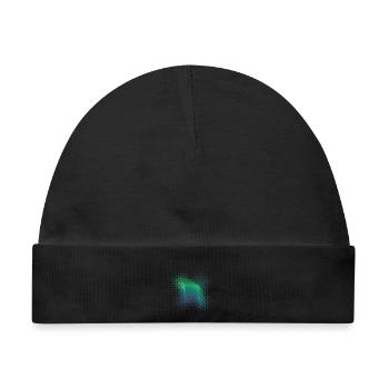 Polarlicht Aurora Borealis Nordlichter - Baby Premium Organic Mütze - Schwarz - Vorne