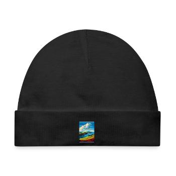 Isle Of Islay Schottland Vereinigtes Königreich Reiseposter Souvenir - Baby Premium Organic Mütze - Schwarz - Vorne
