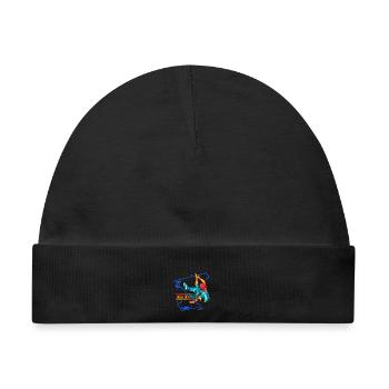 Waghalsiger Boulderer Kletterhalle - Baby Premium Organic Mütze - Schwarz - Vorne