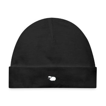 Cute Sheep - Baby Premium Organic Mütze - Schwarz - Vorne