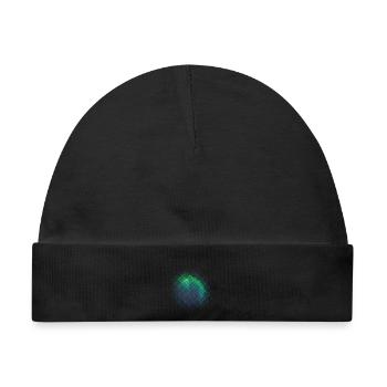Polarlicht Nordlichter Aurora Borealis - Baby Premium Organic Mütze - Schwarz - Vorne