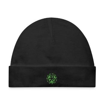 Triskele Celtic - Baby Premium Organic Mütze - Schwarz - Vorne