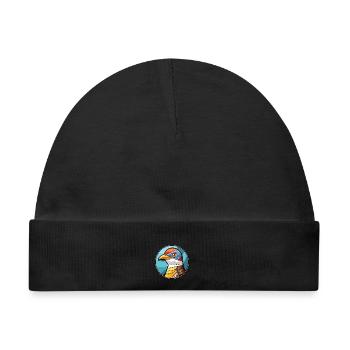 Kuckuck Bunte Karikatur Kawaii Anima - Baby Premium Organic Mütze - Schwarz - Vorne