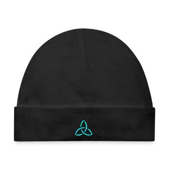 Keltisches Symbol Triquetra Endlos Geschenk - Baby Premium Organic Mütze - Schwarz - Vorne