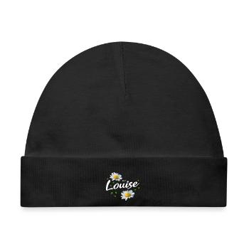 Louise - Baby Premium Organic Mütze - Schwarz - Vorne
