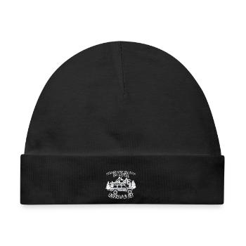Defender 110 T-Shirt - Baby Premium Organic Mütze - Schwarz - Vorne