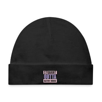 Straight Outta Baton Rouge Baton Baton Twirling - Baby Premium Organic Mütze - Schwarz - Vorne
