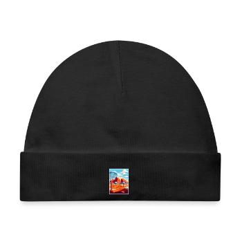 Uluṟu Kata Tjuṯa Nationalpark Reiseplakat - Baby Premium Organic Mütze - Schwarz - Vorne