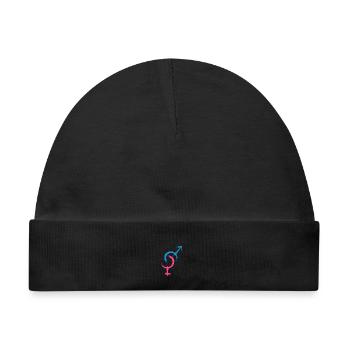 Hetero Symbol Heterosexualität - Baby Premium Organic Mütze - Schwarz - Vorne