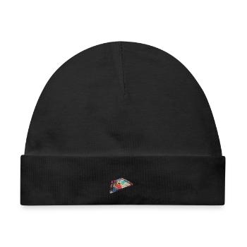 Schwungvolles Hackbrett Volksmusik - Baby Premium Organic Mütze - Schwarz - Vorne