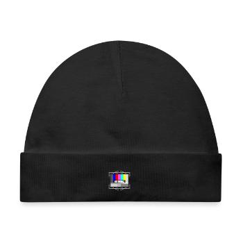 Kein Signal Oldschool Fernseher TV - Baby Premium Organic Mütze - Schwarz - Vorne