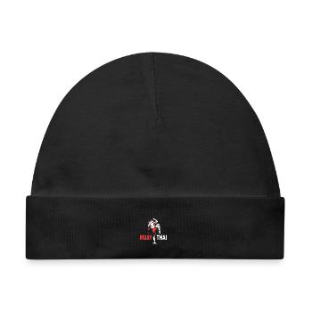 Muay Thai - Baby Premium Organic Mütze - Schwarz - Vorne