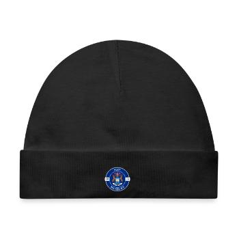 Flint Michigan Flagge USA Reise Souvenir Abzeichen - Baby Premium Organic Mütze - Schwarz - Vorne