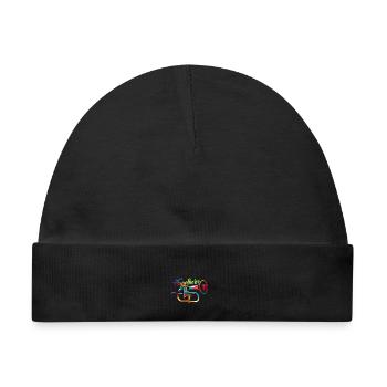 Swingendes Flügelhorn Blasmusik - Baby Premium Organic Mütze - Schwarz - Vorne