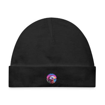 Igel Buntes Aquarell Cartoon Kawaii Tier - Baby Premium Organic Mütze - Schwarz - Vorne