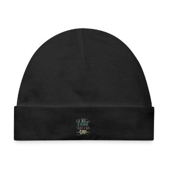 I Am God - Baby Premium Organic Mütze - Schwarz - Vorne