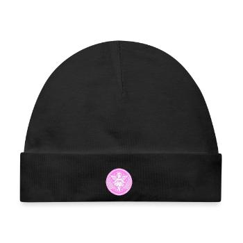 Schutzengel Logo - Baby Premium Organic Mütze - Schwarz - Vorne