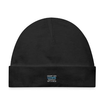 Arbeitslos Shirt Hartz 4 Arbeitslosigkeit Geschenk - Baby Premium Organic Mütze - Schwarz - Vorne
