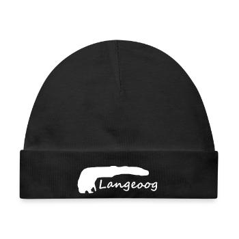 Langeoog - Baby Premium Organic Mütze - Schwarz - Vorne