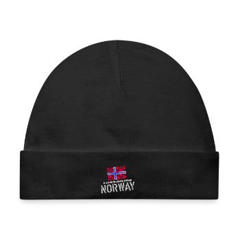 Norway norge - Baby Premium Organic Mütze - Schwarz - Vorne