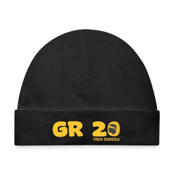 GR 20 trek corse gr 20 trekking randonnée - Baby Premium Organic Mütze - Schwarz - Vorne