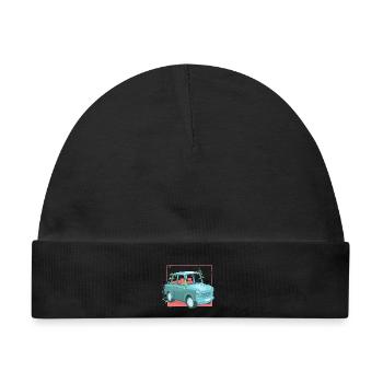 Trabi mit Pflanzen - Baby Premium Organic Mütze - Schwarz - Vorne