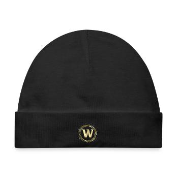 W - Baby Premium Organic Mütze - Schwarz - Vorne