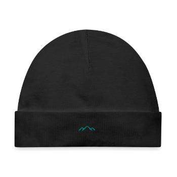 Berg Bergsteigen Sport Berglauf - Baby Premium Organic Mütze - Schwarz - Vorne