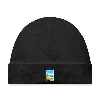 Valdes Halbinsel Argentinien Vintage Reiseposter - Baby Premium Organic Mütze - Schwarz - Vorne