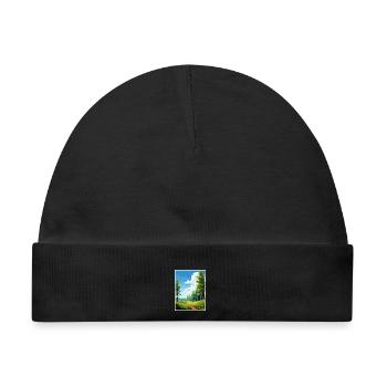 Kaitoke Regional Park Neuseeland Reiseposter - Baby Premium Organic Mütze - Schwarz - Vorne