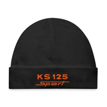 Zündapp KS 125 Sport - Baby Premium Organic Mütze - Schwarz - Vorne