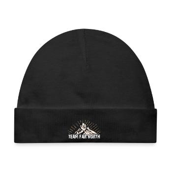 Team Far North | Nordland | Norden - Baby Premium Organic Mütze - Schwarz - Vorne
