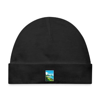 Mauritius Ostafrika Vintage Reiseposter WPA - Baby Premium Organic Mütze - Schwarz - Vorne