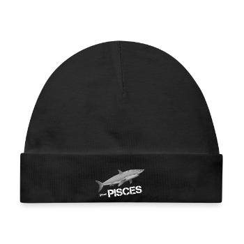 Fische Sternzeichen Fische Pisces - Baby Premium Organic Mütze - Schwarz - Vorne