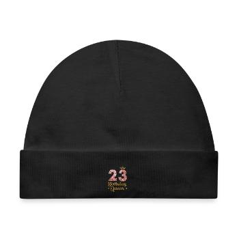 23.Geburtstag Königin 23 Jahre Zweiundzwanzig - Baby Premium Organic Mütze - Schwarz - Vorne
