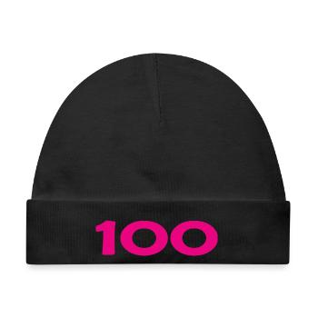 100. 100 JAHRE. 100-JÄHRIGES JUBILÄUM. 100. GEBURTSTAG - Baby Premium Organic Mütze - Schwarz - Vorne