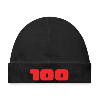 100. 100 JAHRE. 100-JÄHRIGES JUBILÄUM. 100. GEBURTSTAG - Baby Premium Organic Mütze - Schwarz - Vorne