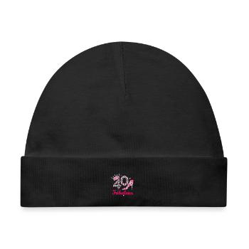 Fabulous 40 Queen 40.Geburtstag Königin Vierzig - Baby Premium Organic Mütze - Schwarz - Vorne