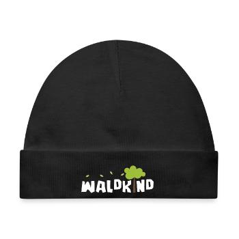 Waldkind - Baby Premium Organic Mütze - Schwarz - Vorne