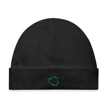 Antarktis - Baby Premium Organic Mütze - Schwarz - Vorne